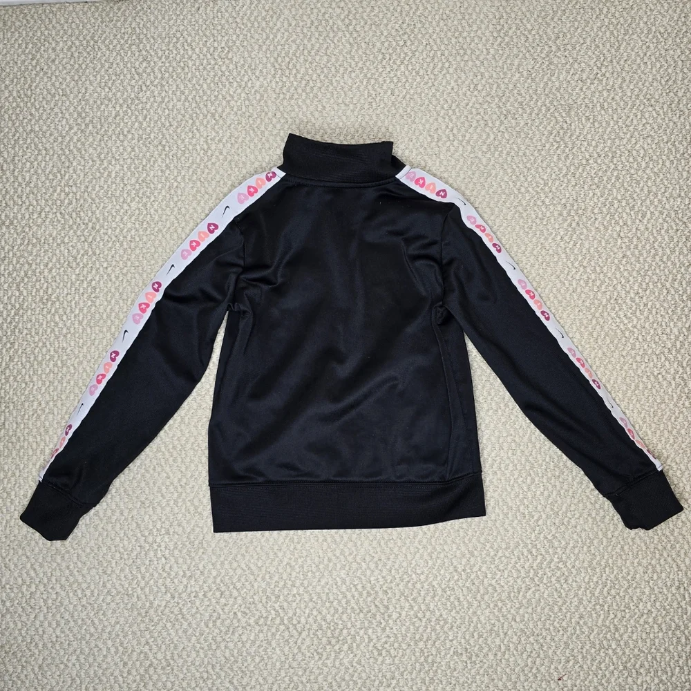 Nike Black Jacket with Pink Logo
